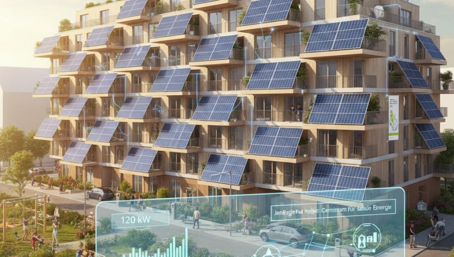 Alman Şirketten Kiracılarına Ücretsiz Balkon Tipi Güneş Paneli