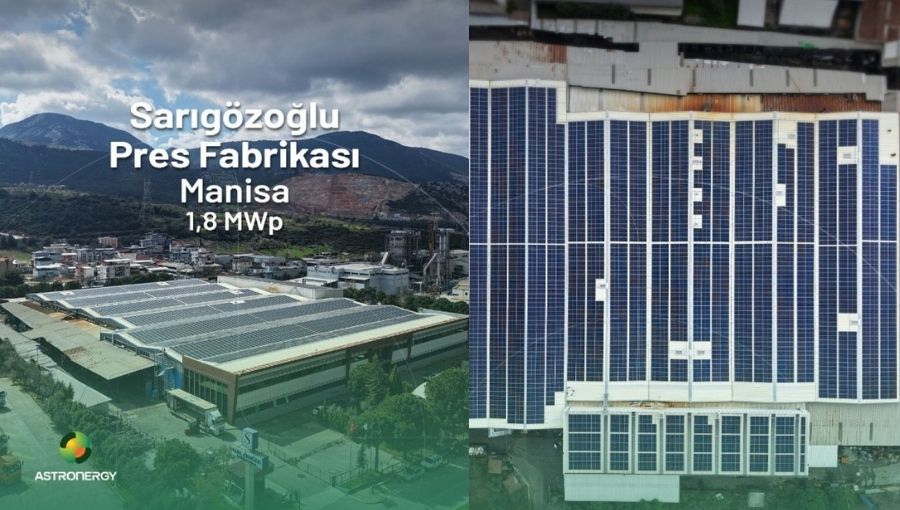 Astronergy, Sarıgözoğlu Pres Fabrikasında GES Kurdu