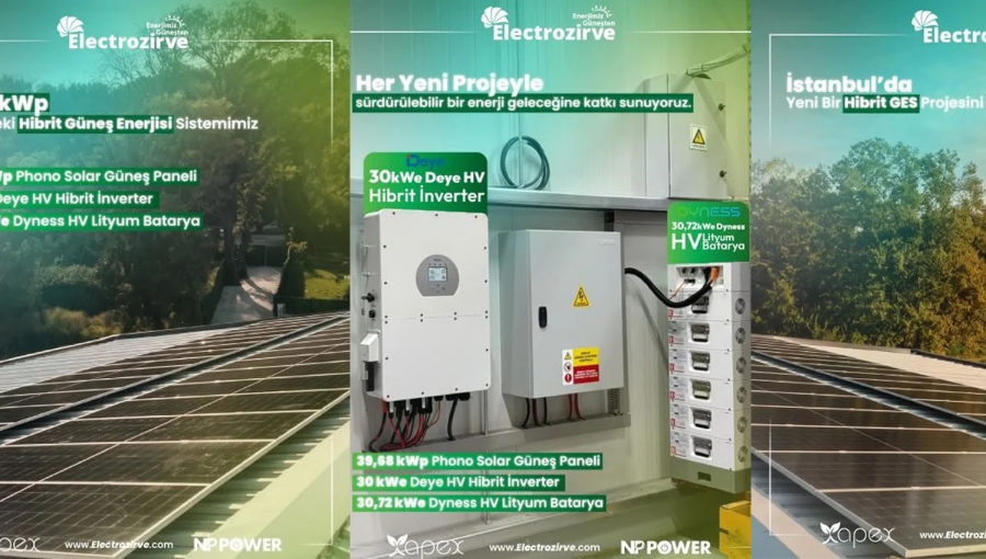 Electro Zirve Enerji’den İstanbul’da 39,68 kWp’lik Yeni Hibrit GES Hamlesi
