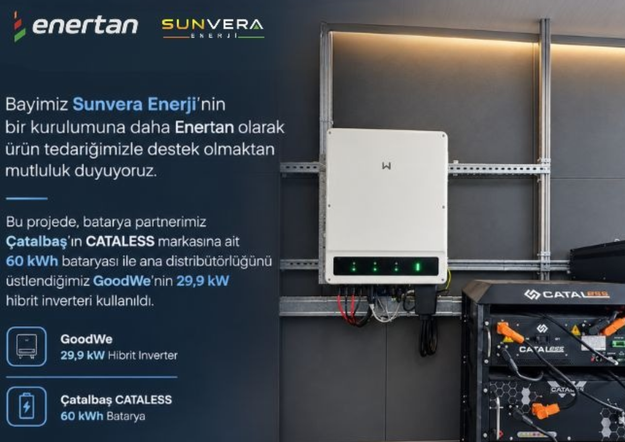 Enertan ve İş Ortaklarından Yenilenebilir Enerjiye Güçlü Katkı