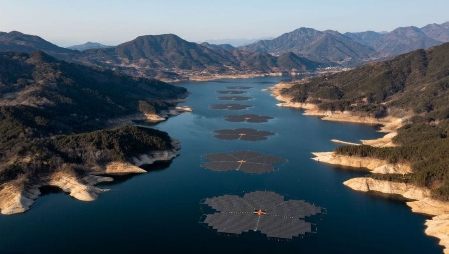 Güney Kore'nin Yeni Umudu Yüzer GES Çiçekler