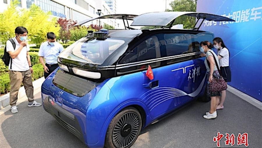 Yüzde 100 Güneş Enerjisiyle Çalışan Araç Çin Turnesinde