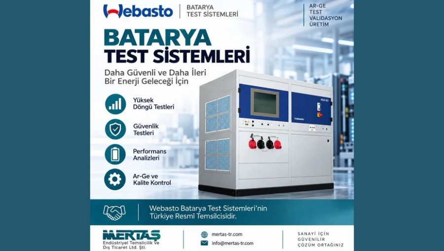MERTAŞ, Webasto Batarya Test Sistemleri’nin Türkiye Resmî Temsilcisi Oldu