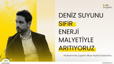 Muhammet Çoplan: "Bodrum’da Yüzer Platformla Deniz Suyunu Sıfır Enerji Maliyetiyle Arıtıyoruz"