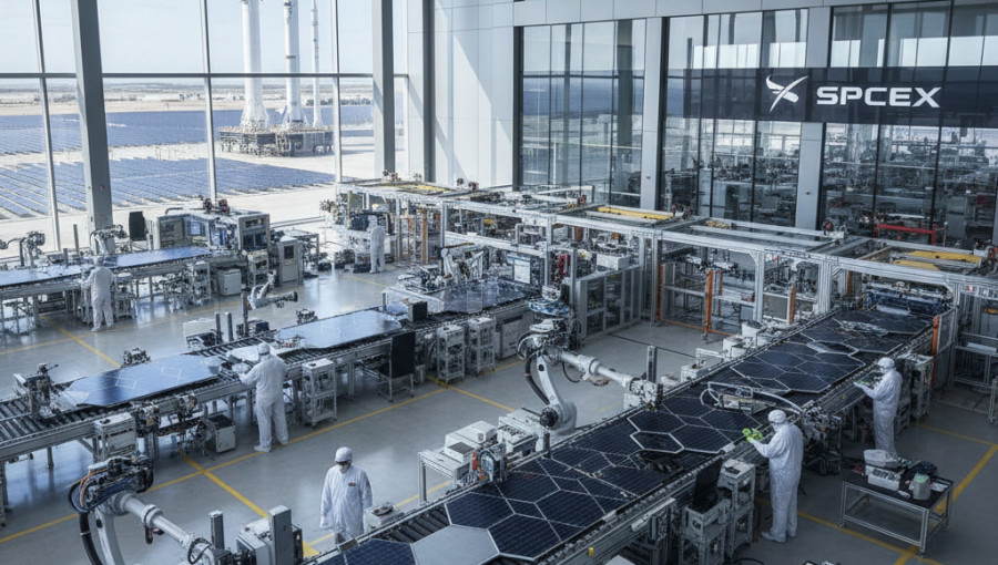 SpaceX Teksas’ta Dev Güneş Paneli Üretim Tesisi Kuruyor