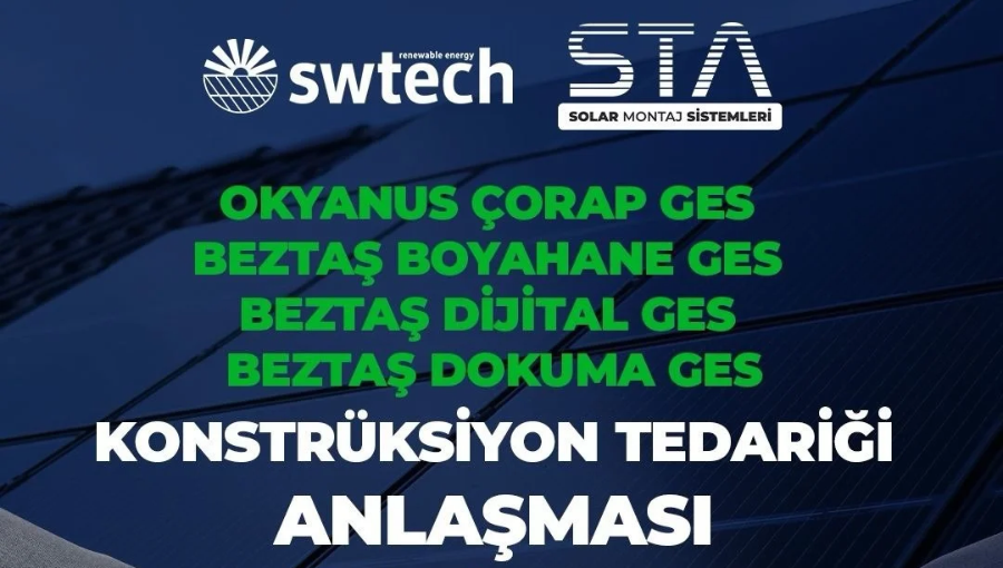 STA Solar Montaj Sistemleri, Swtech ile Yeni Projeler İçin Anlaşma İmzaladı