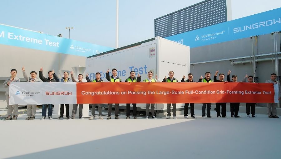 Sungrow, Dünyanın İlk Büyük Ölçekli Şebeke Oluşturma Doğrulama Testini Başarıyla Tamamladı