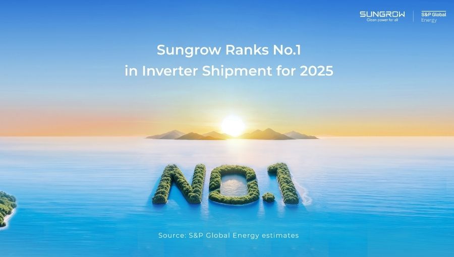 Sungrow, S&P Global’in PV İnvertör Sevkiyatları Sıralamasında Dördüncü Kez Lider