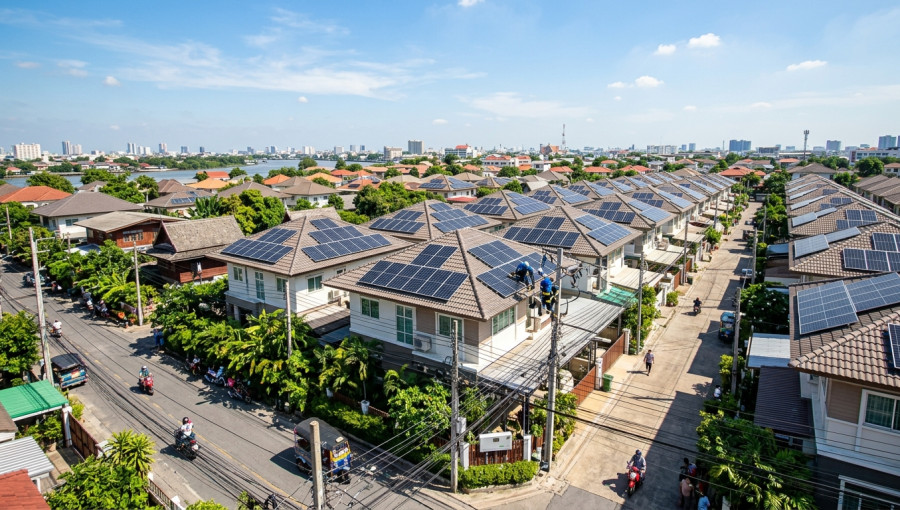 Tayland: Bir Milyon Güneş Enerjili Çatı Projesi