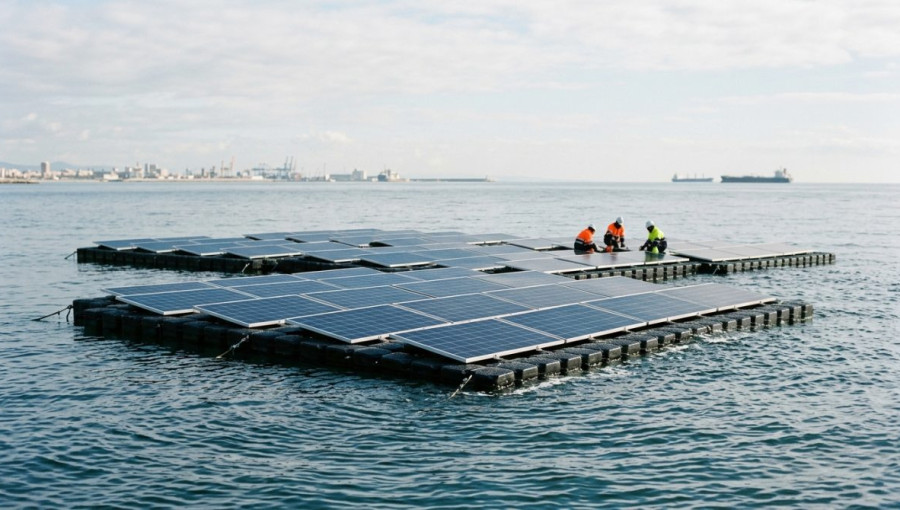 Valencia Limanında İlk Yüzer Güneş Enerjisi Projesi Başladı
