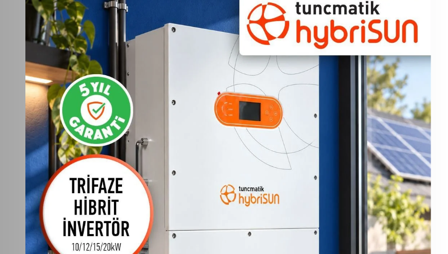 Yeni Nesil Enerji Dönüşümünde Tuncmatik’ten Güçlü Adım: hybriSUN Trifaze Hibrit İnvertör